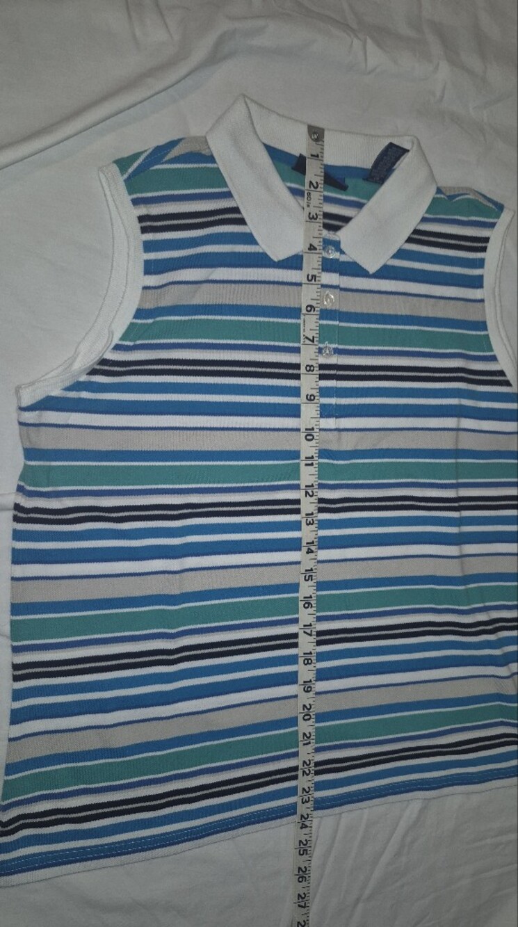 Womens Large Summer Top Stripes